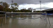 The Gay Meadow in flood